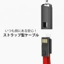 ストラップ型ケーブル Type-C to USB ブラック