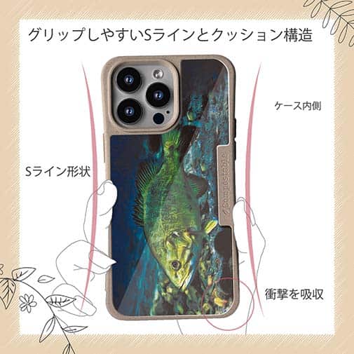 【Compos-Case】湖水の王者　ブラックバス