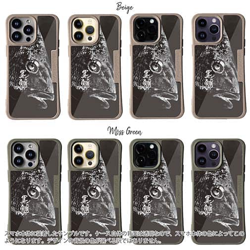 【Compos-Case】クロダイ(チヌ)　墨絵風(黒)