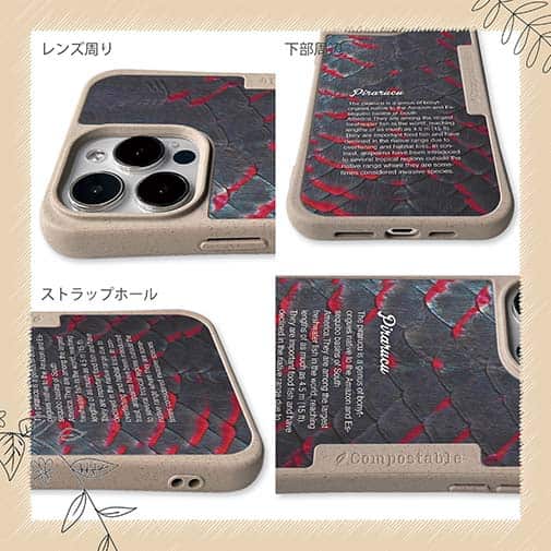 【Compos-Case】ピラルクの鱗