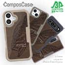 【Compos-Case】ブラックバス　茶