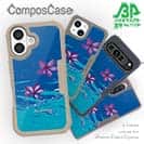 【Compos-Case】海の風景　海面に花