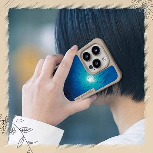 【Compos-Case】海の風景　魚影