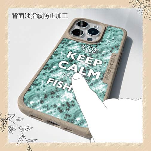 【Compos-Case】KEEP CALM AND OF FISHING　クリスタル