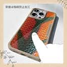 【Compos-Case】エギ柄　タイガーオレンジ