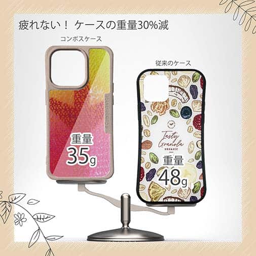 【Compos-Case】エギ柄　タイガーイエロー&ピンク