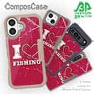 【Compos-Case】I love Fishing Red