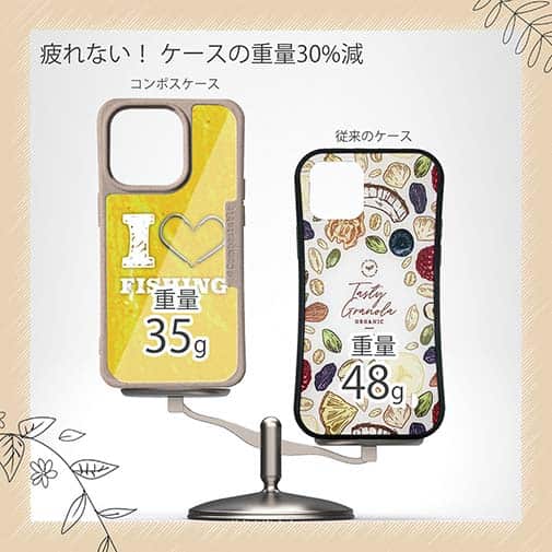 【Compos-Case】I love Fishing Yellow
