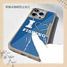 【Compos-Case】I love Fishing Blue