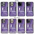 【Compos-Case】I love Fishing Purple