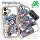 【Compos-Case】ブラックバスのバイト　ペイント風　ブルー