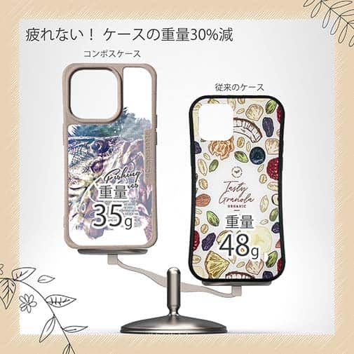 【Compos-Case】ブラックバスのバイト　ペイント風　ブルー