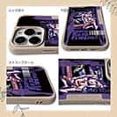 【Compos-Case】Gone Bass Fishing ローライダーポスター風　パープル