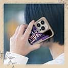 【Compos-Case】Gone Bass Fishing ローライダーポスター風　パープル