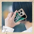 【Compos-Case】Gone Bass Fishing ローライダーポスター風　エメラルドグリーン