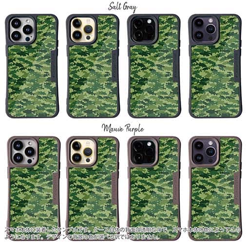 【Compos-Case】ブラックバス　迷彩柄　フォレストグリーン