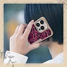 【Compos-Case】ブラックバス　迷彩柄　レッドカラー