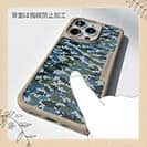 【Compos-Case】ブラックバス　迷彩柄　ブルー