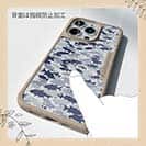 【Compos-Case】ブラックバス　迷彩柄　ライトブルー