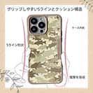 【Compos-Case】ブラックバス　迷彩大柄　ベージュカラー