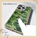 【Compos-Case】ブラックバス　迷彩大柄　フォレストグリーン