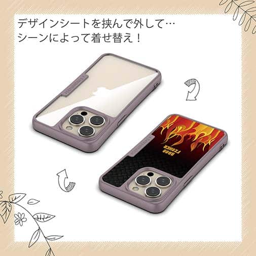 【Compos-Case】BASS FISHER　ファイヤーパターン