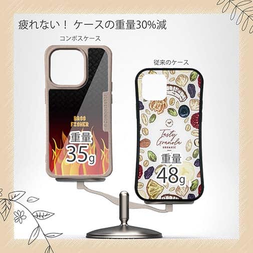 【Compos-Case】BASS FISHER　ファイヤーパターン