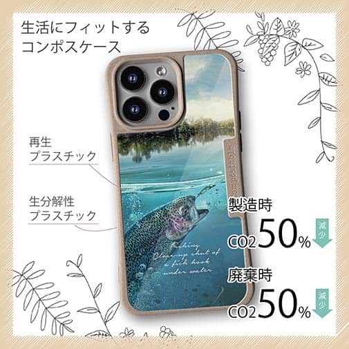 【Compos-Case】クローズアップ!　水中でニジマスが掛かった瞬間!