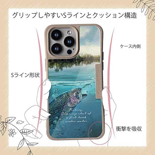 【Compos-Case】クローズアップ!　水中でニジマスが掛かった瞬間!