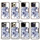 【Compos-Case】タトゥー風昇り鯉　ブルー&ホワイト