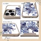 【Compos-Case】タトゥー風昇り鯉　ブルー&ホワイト