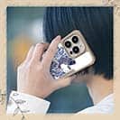 【Compos-Case】タトゥー風昇り鯉　ブルー&ホワイト