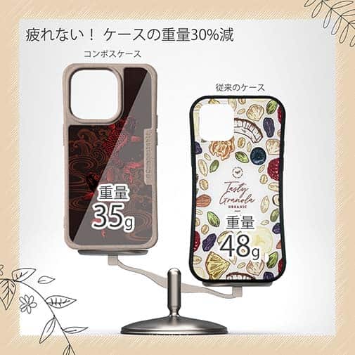 【Compos-Case】タトゥー風昇り鯉　レッド&ブラック