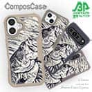 【Compos-Case】ブラックバス　ハンドランディング　モノトーン