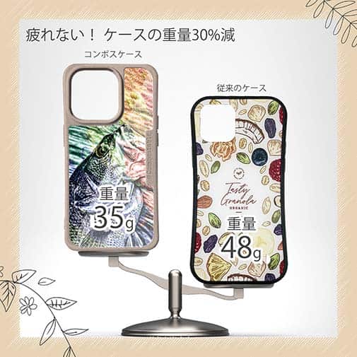 【Compos-Case】ブラックバス　ハンドランディング　カラフル