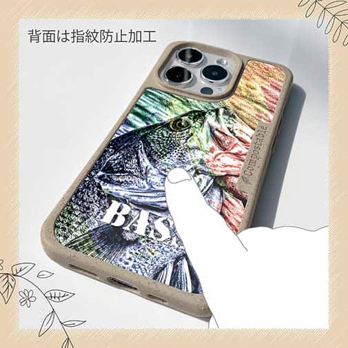 【Compos-Case】ブラックバス　ハンドランディング　カラフル