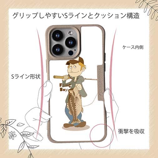 【Compos-Case】釣りボーイ　イラスト