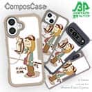 【Compos-Case】釣りガール　イラスト　ブラックバス