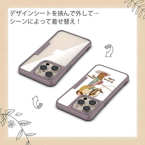 【Compos-Case】釣りガール　イラスト　ブラックバス