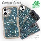 【Compos-Case】アメリカ先住民の漁具　シームレスデザイン