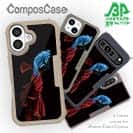 【Compos-Case】トラディショナル・ベタ　ブルー　縦