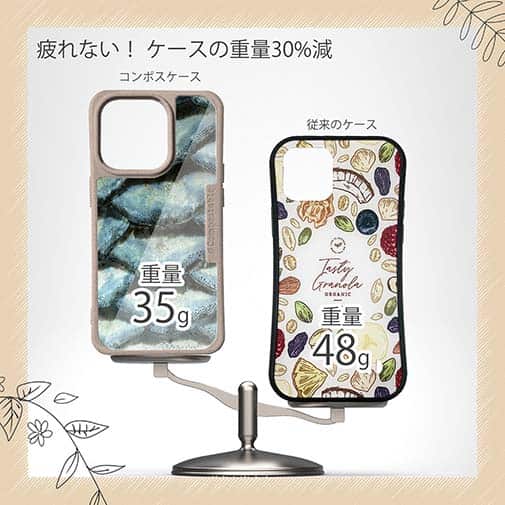 【Compos-Case】ウロコ　ブルーパール