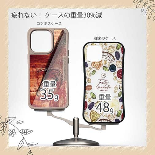 【Compos-Case】サーモン　鉄錆