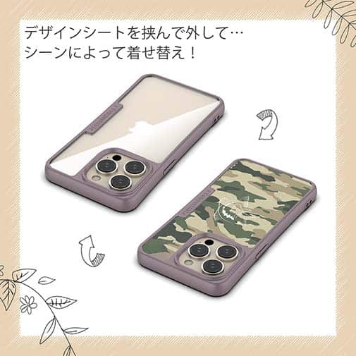 【Compos-Case】迷彩&ブラックバスのイラスト　パート2