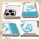 【Compos-Case】ブラックバスのイラスト　木目調