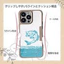 【Compos-Case】ブラックバスのイラスト　木目調