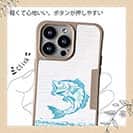 【Compos-Case】ブラックバスのイラスト　木目調