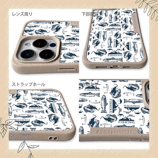 【Compos-Case】トラウトのシームレスパターン