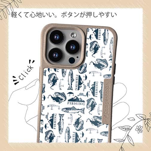 【Compos-Case】トラウトのシームレスパターン