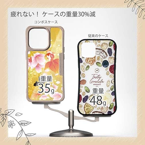 【Compos-Case】金魚と金屏風